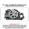 6 X 12 Full Size Aluminum License Plate for Cars and Trucks  Thumbnail