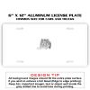 6 X 12 Full Size Aluminum License Plate for Cars and Trucks  Thumbnail