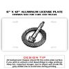 6 X 12 Full Size Aluminum License Plate for Cars and Trucks  Thumbnail