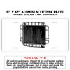 6 X 12 Full Size Aluminum License Plate for Cars and Trucks  Thumbnail