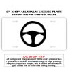 6 X 12 Full Size Aluminum License Plate for Cars and Trucks  Thumbnail