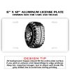 6 X 12 Full Size Aluminum License Plate for Cars and Trucks  Thumbnail