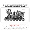 6 X 12 Full Size Aluminum License Plate for Cars and Trucks  Thumbnail