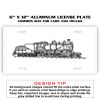 6 X 12 Full Size Aluminum License Plate for Cars and Trucks  Thumbnail
