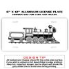 6 X 12 Full Size Aluminum License Plate for Cars and Trucks  Thumbnail