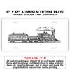 6 X 12 Full Size Aluminum License Plate for Cars and Trucks  Thumbnail