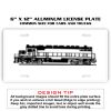 6 X 12 Full Size Aluminum License Plate for Cars and Trucks  Thumbnail