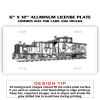 6 X 12 Full Size Aluminum License Plate for Cars and Trucks  Thumbnail