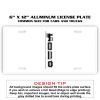 6 X 12 Full Size Aluminum License Plate for Cars and Trucks  Thumbnail