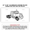 6 X 12 Full Size Aluminum License Plate for Cars and Trucks  Thumbnail