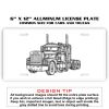 6 X 12 Full Size Aluminum License Plate for Cars and Trucks  Thumbnail