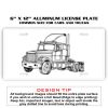 6 X 12 Full Size Aluminum License Plate for Cars and Trucks  Thumbnail
