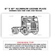 6 X 12 Full Size Aluminum License Plate for Cars and Trucks  Thumbnail