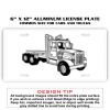 6 X 12 Full Size Aluminum License Plate for Cars and Trucks  Thumbnail