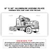 6 X 12 Full Size Aluminum License Plate for Cars and Trucks  Thumbnail