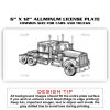 6 X 12 Full Size Aluminum License Plate for Cars and Trucks  Thumbnail