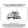 6 X 12 Full Size Aluminum License Plate for Cars and Trucks  Thumbnail