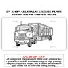 6 X 12 Full Size Aluminum License Plate for Cars and Trucks  Thumbnail