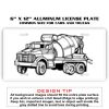 6 X 12 Full Size Aluminum License Plate for Cars and Trucks  Thumbnail