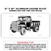 6 X 12 Full Size Aluminum License Plate for Cars and Trucks  Thumbnail
