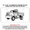 6 X 12 Full Size Aluminum License Plate for Cars and Trucks  Thumbnail