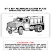 6 X 12 Full Size Aluminum License Plate for Cars and Trucks  Thumbnail
