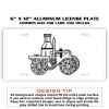 6 X 12 Full Size Aluminum License Plate for Cars and Trucks  Thumbnail