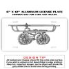 6 X 12 Full Size Aluminum License Plate for Cars and Trucks  Thumbnail