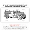 6 X 12 Full Size Aluminum License Plate for Cars and Trucks  Thumbnail
