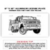 6 X 12 Full Size Aluminum License Plate for Cars and Trucks  Thumbnail