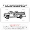 6 X 12 Full Size Aluminum License Plate for Cars and Trucks  Thumbnail