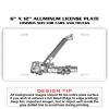 6 X 12 Full Size Aluminum License Plate for Cars and Trucks  Thumbnail