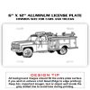 6 X 12 Full Size Aluminum License Plate for Cars and Trucks  Thumbnail