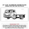6 X 12 Full Size Aluminum License Plate for Cars and Trucks  Thumbnail