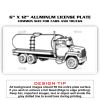 6 X 12 Full Size Aluminum License Plate for Cars and Trucks  Thumbnail