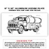 6 X 12 Full Size Aluminum License Plate for Cars and Trucks  Thumbnail