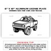6 X 12 Full Size Aluminum License Plate for Cars and Trucks  Thumbnail