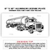 6 X 12 Full Size Aluminum License Plate for Cars and Trucks  Thumbnail
