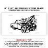 6 X 12 Full Size Aluminum License Plate for Cars and Trucks  Thumbnail