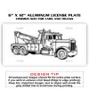 6 X 12 Full Size Aluminum License Plate for Cars and Trucks  Thumbnail