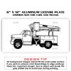 6 X 12 Full Size Aluminum License Plate for Cars and Trucks  Thumbnail