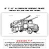6 X 12 Full Size Aluminum License Plate for Cars and Trucks  Thumbnail