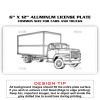 6 X 12 Full Size Aluminum License Plate for Cars and Trucks  Thumbnail