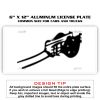 6 X 12 Full Size Aluminum License Plate for Cars and Trucks  Thumbnail