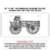 6 X 12 Full Size Aluminum License Plate for Cars and Trucks  Thumbnail