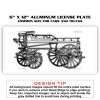 6 X 12 Full Size Aluminum License Plate for Cars and Trucks  Thumbnail