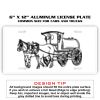 6 X 12 Full Size Aluminum License Plate for Cars and Trucks  Thumbnail