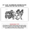 6 X 12 Full Size Aluminum License Plate for Cars and Trucks  Thumbnail