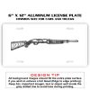 6 X 12 Full Size Aluminum License Plate for Cars and Trucks  Thumbnail