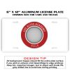 6 X 12 Full Size Aluminum License Plate for Cars and Trucks  Thumbnail